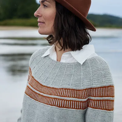 Rosy Green Wool Precious Memory Strickanleitung Pullover PDF Hebemaschen