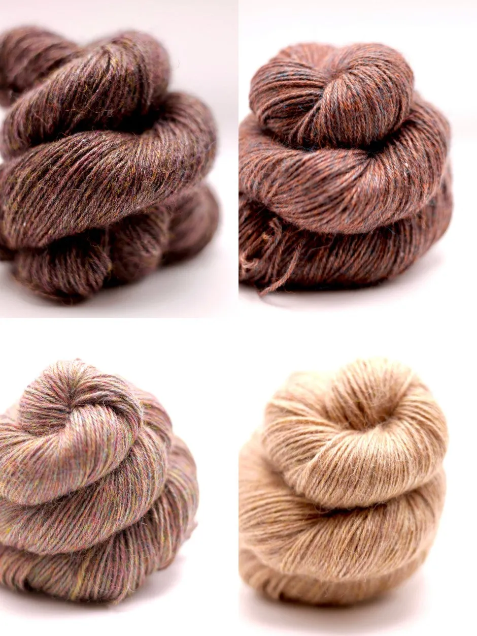 John Arbon Stars in the Sky Tuch Strickkit Warm Browns Gr.1