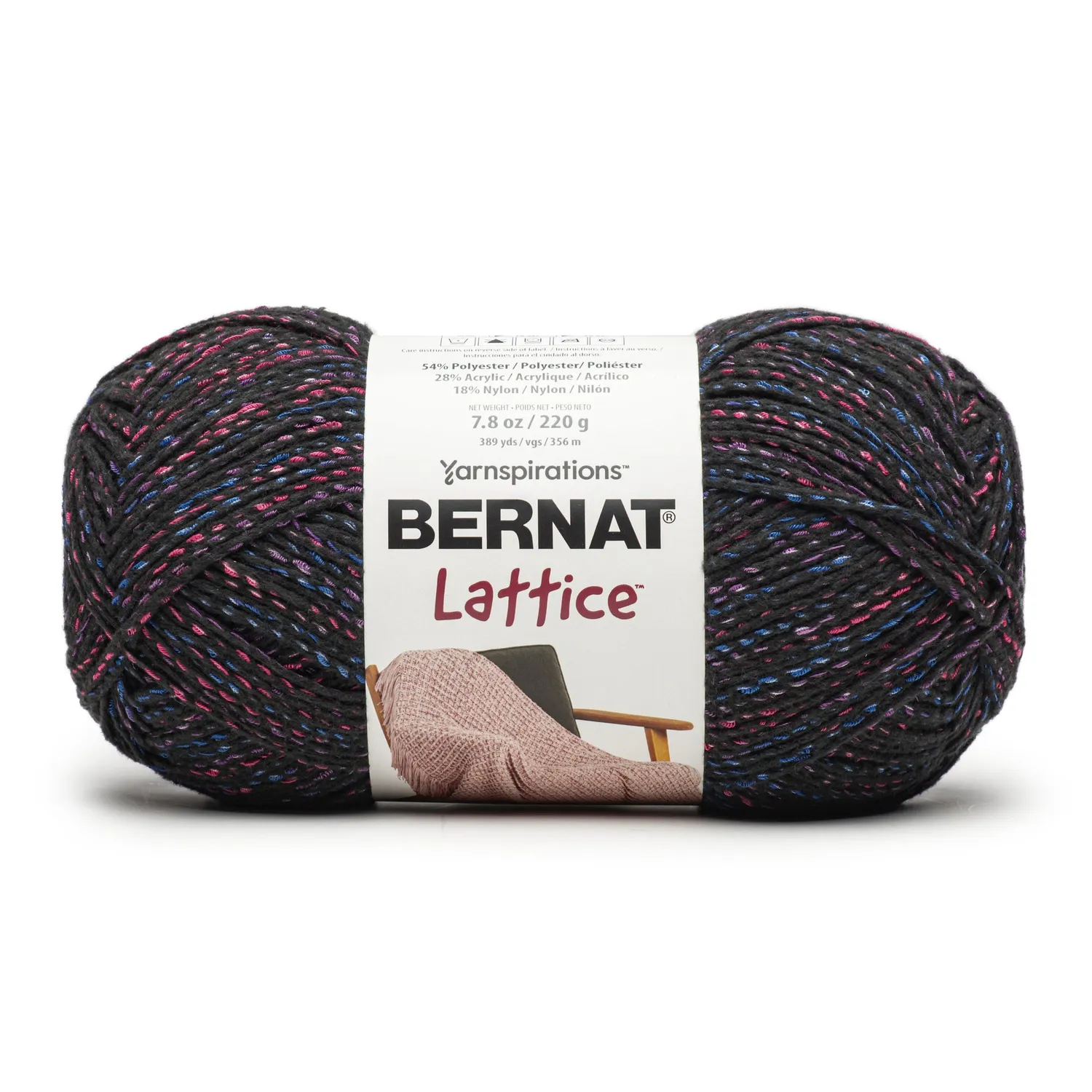 Bernat Lattice Garn 220g Effektgarn bunte Farben Polyester