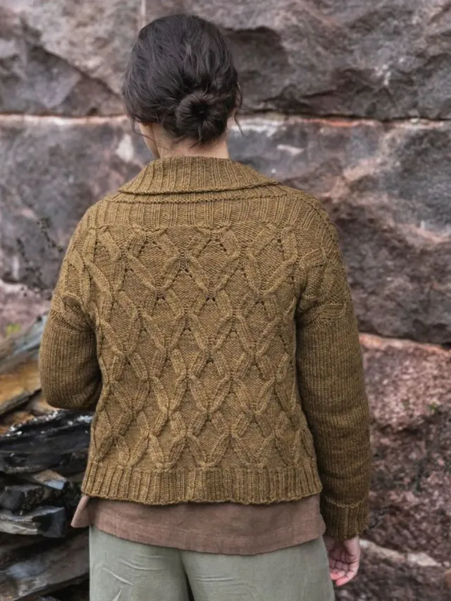 John Arbon Loue Cardigan Strickkit Gerste Größe 1-2