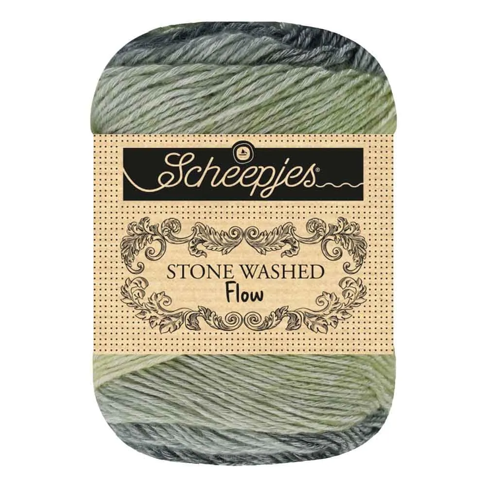 Scheepjes Stone Washed Flow 05 Calm Garn blau-beige 65g Baumwolle