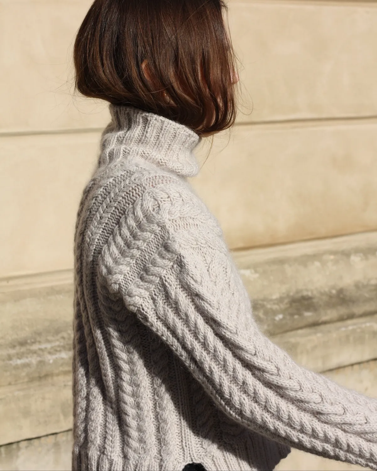 Knitting for Olive Chunky Cable Sweater Anleitung Zopfmuster
