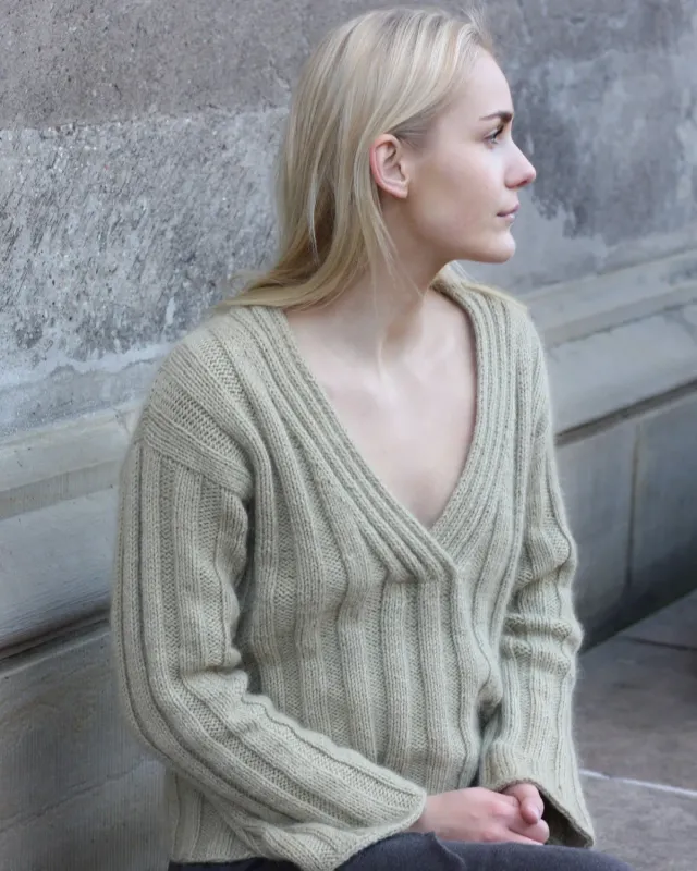 Knitting for Olive Fennel Sweater Strickanleitung Deutsch Oversize-Rippe