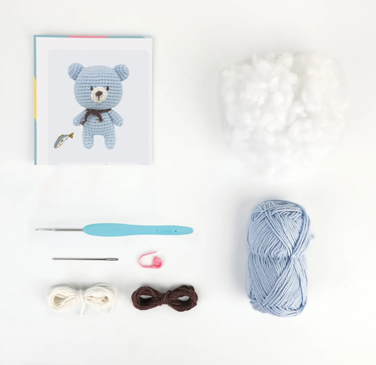 Anchor Bobby Bear Amigurumi Häkelset leicht