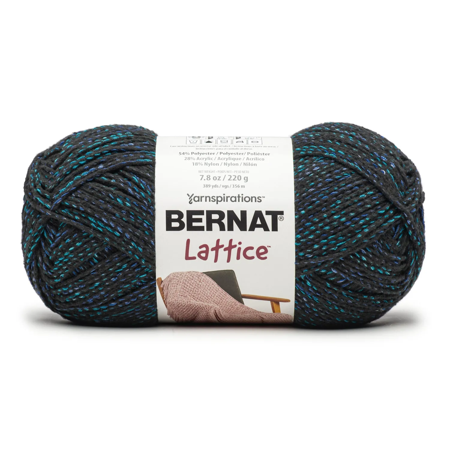 Bernat Lattice Garn 220g Effektgarn bunte Farben Polyester