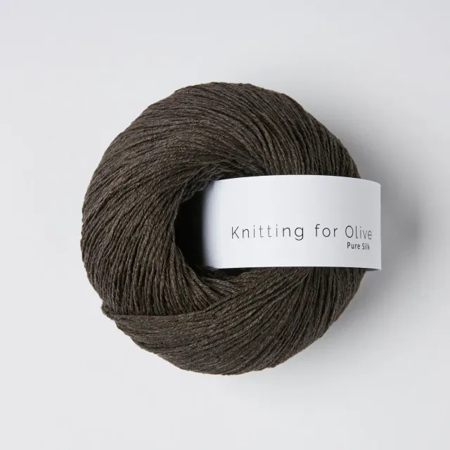 Knitting for Olive Pure Silk Wolle Brown Bear dunkelbraun