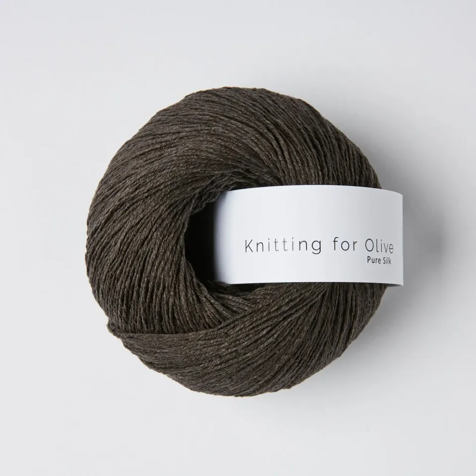 Knitting for Olive Pure Silk Wolle Brown Bear dunkelbraun