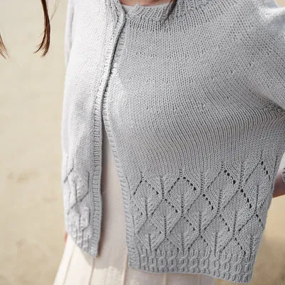 Rosy Green Wool Caresse Cardigan Strickanleitung Lace-Zopf