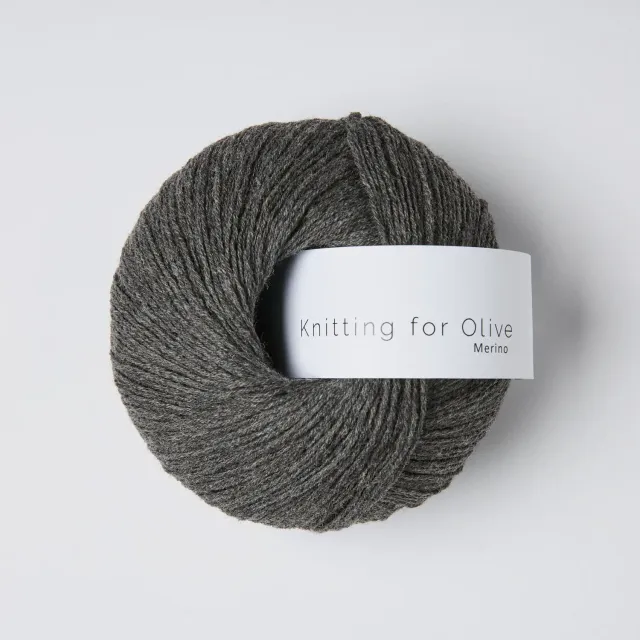 Knitting for Olive Merino Wolle Thunder Cloud 50 g Grau