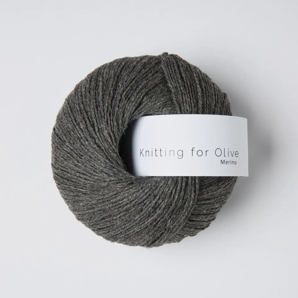 Knitting for Olive Merino Wolle Thunder Cloud 50 g Grau