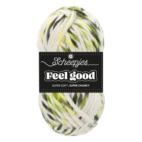 Scheepjes Feel Good 710 Thrive Wolle 150g Schwarz Grün Grau