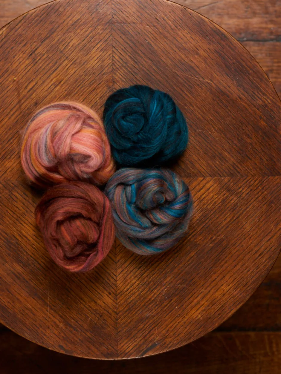 John Arbon Yarnadelic Kammzug Corriedale 100g Bunt