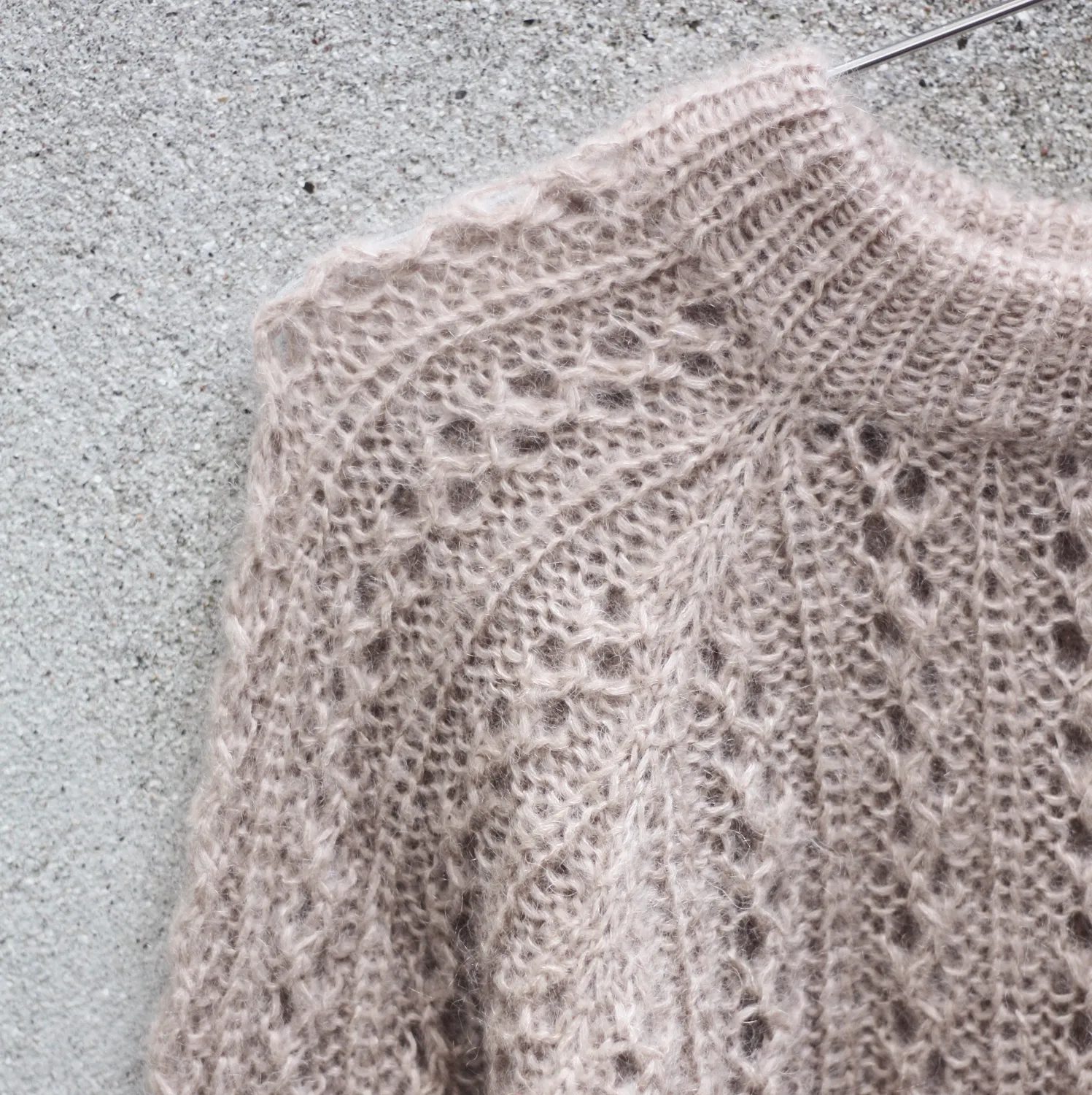 Knitting for Olive Waffle Sweater Strickanleitung Deutsch Mohair