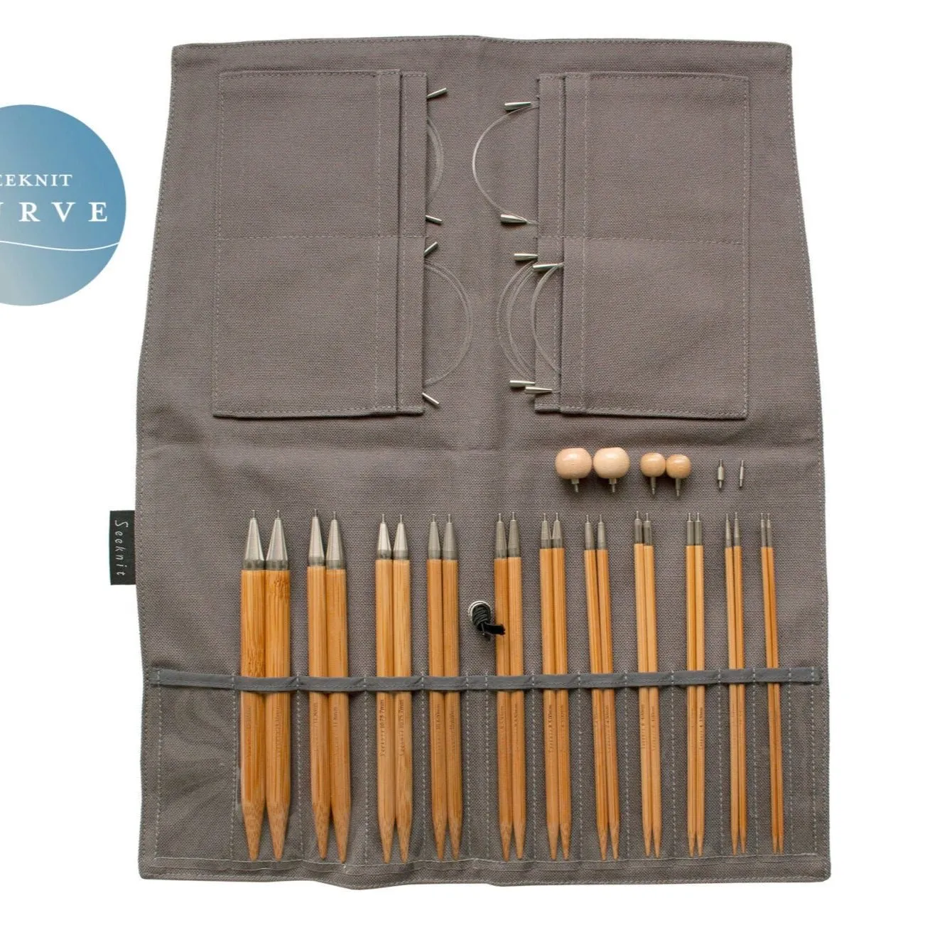 Seeknit Curve Koshitsu Rundstricknadel-Set All Time Luxury 15 cm