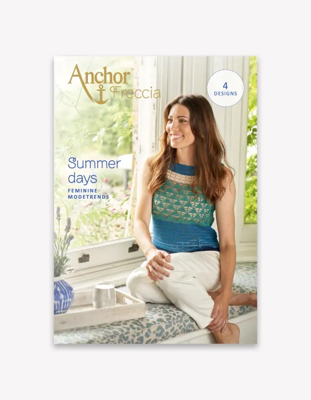 Anchor Freccia Summer Days Häkelheft Deutsch 4 Modelle Sommer