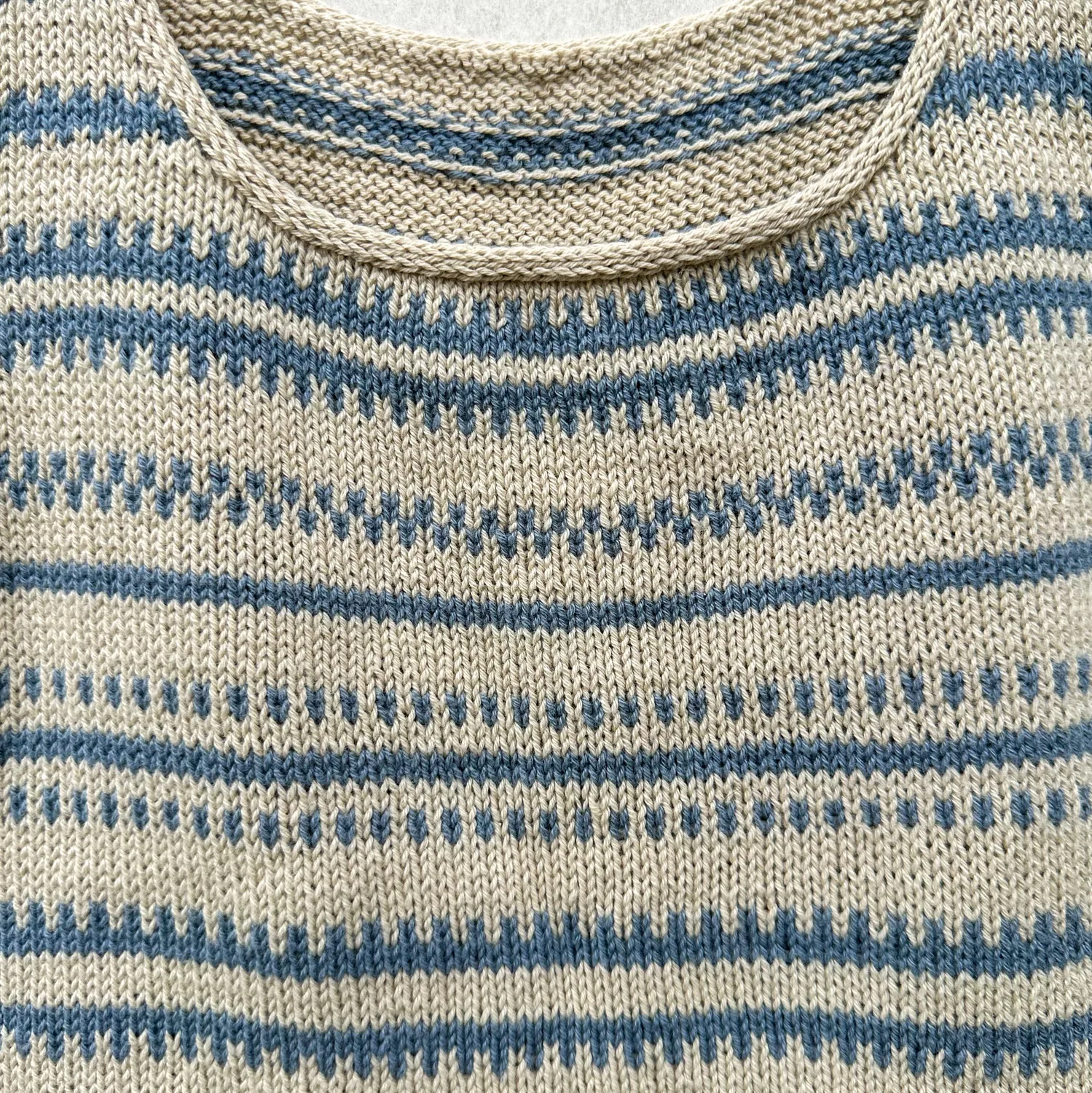 Knitting for Olive Lima Top Strickanleitung Sommertop zweifarbig
