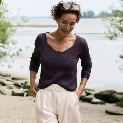 Rosy Green Wool Twilight Trail Strickanleitung Wickelpullover
