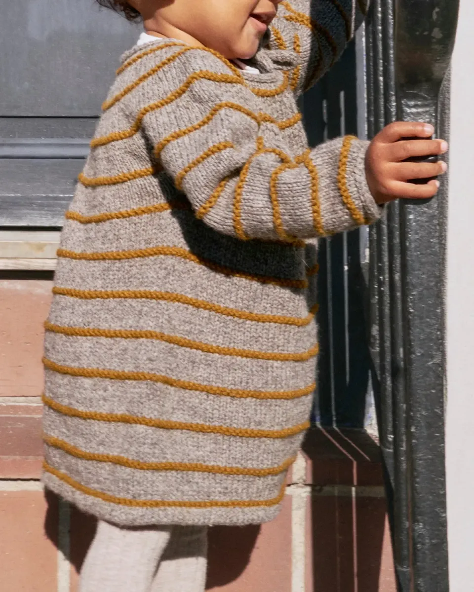 Knitting for Olive Rail Dress Strickanleitung Deutsch Streifen