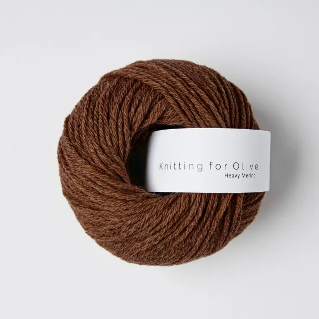 Knitting for Olive Heavy Merino Wolle dunkelcognac
