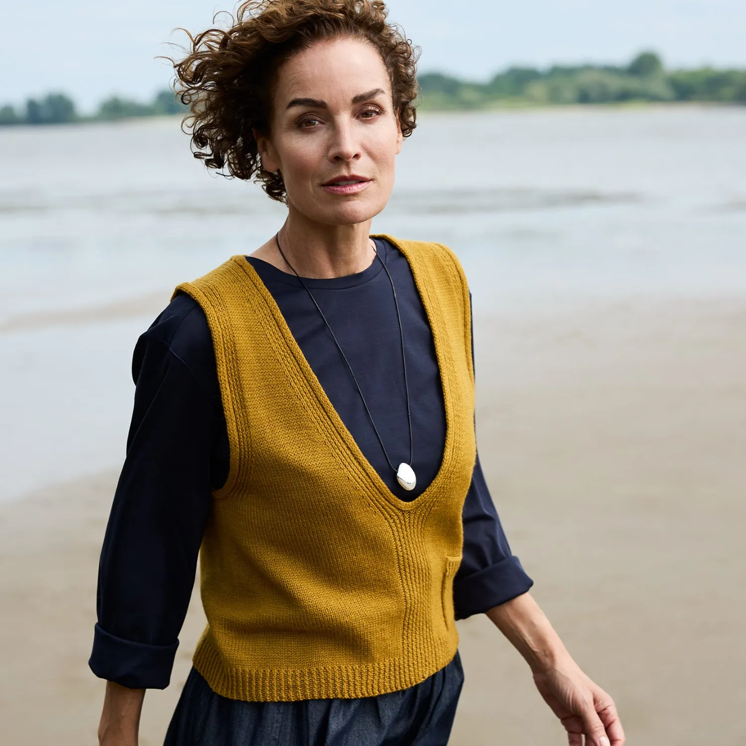 Rosy Green Wool Golden Way Top Strickanleitung deutsch PDF