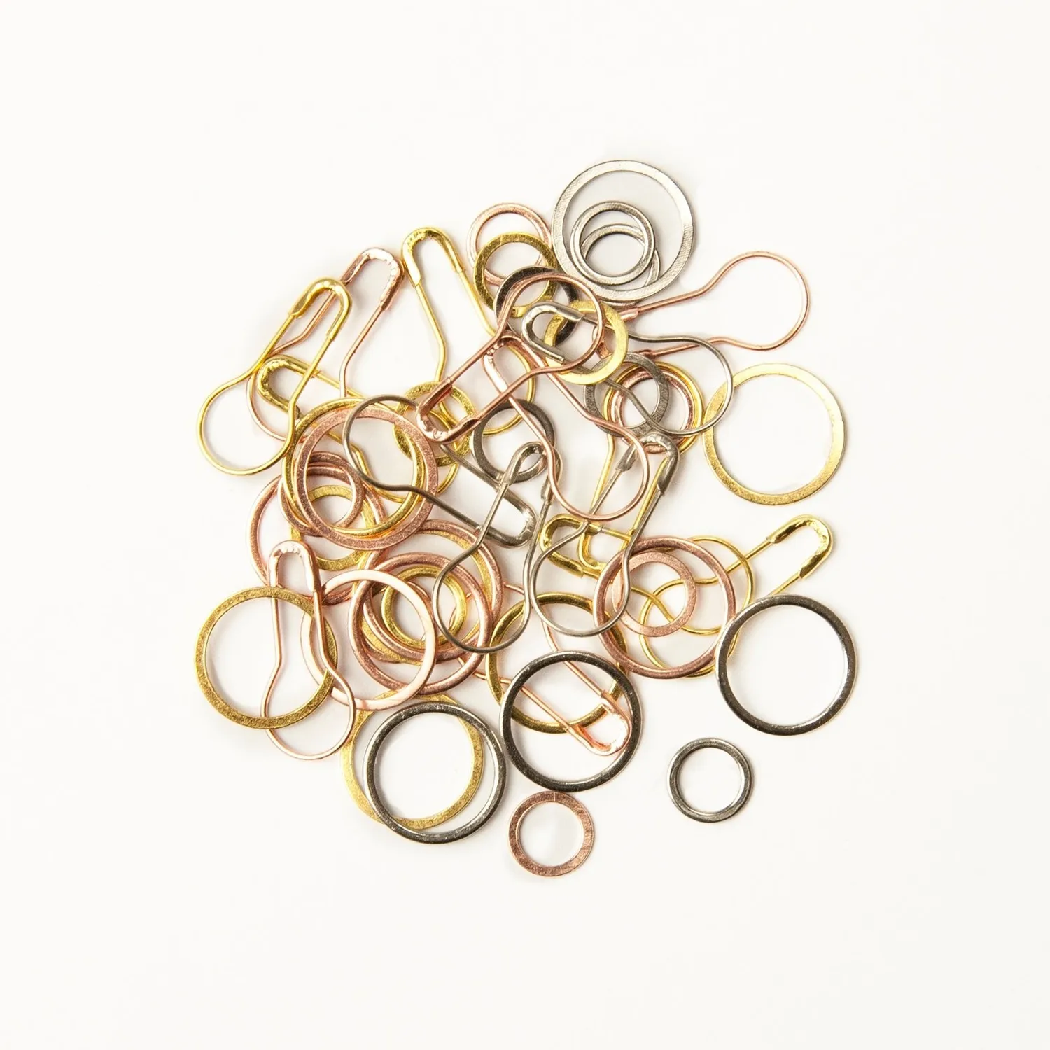 CocoKnits Precious Metal Maschenmarkierer 54 Stück Gold Silber