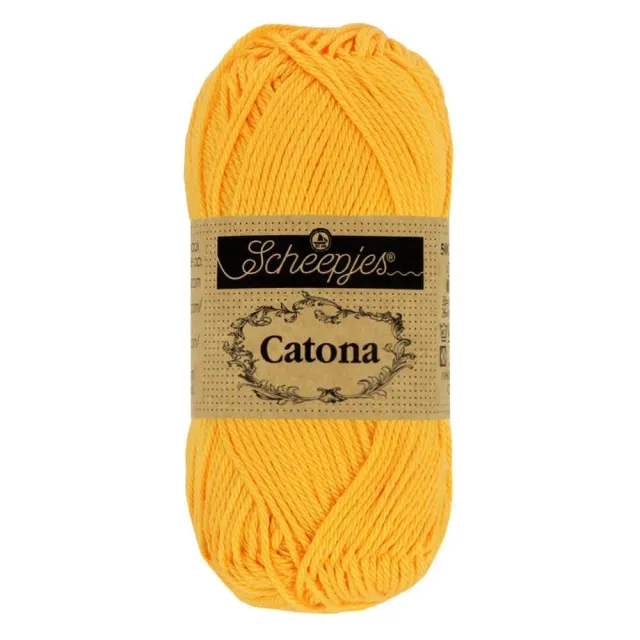 Scheepjes Catona 208 Gelb Gold Garn 50g Baumwolle