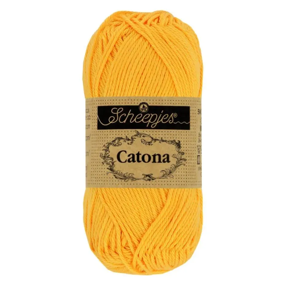 Scheepjes Catona 208 Gelb Gold Garn 50g Baumwolle