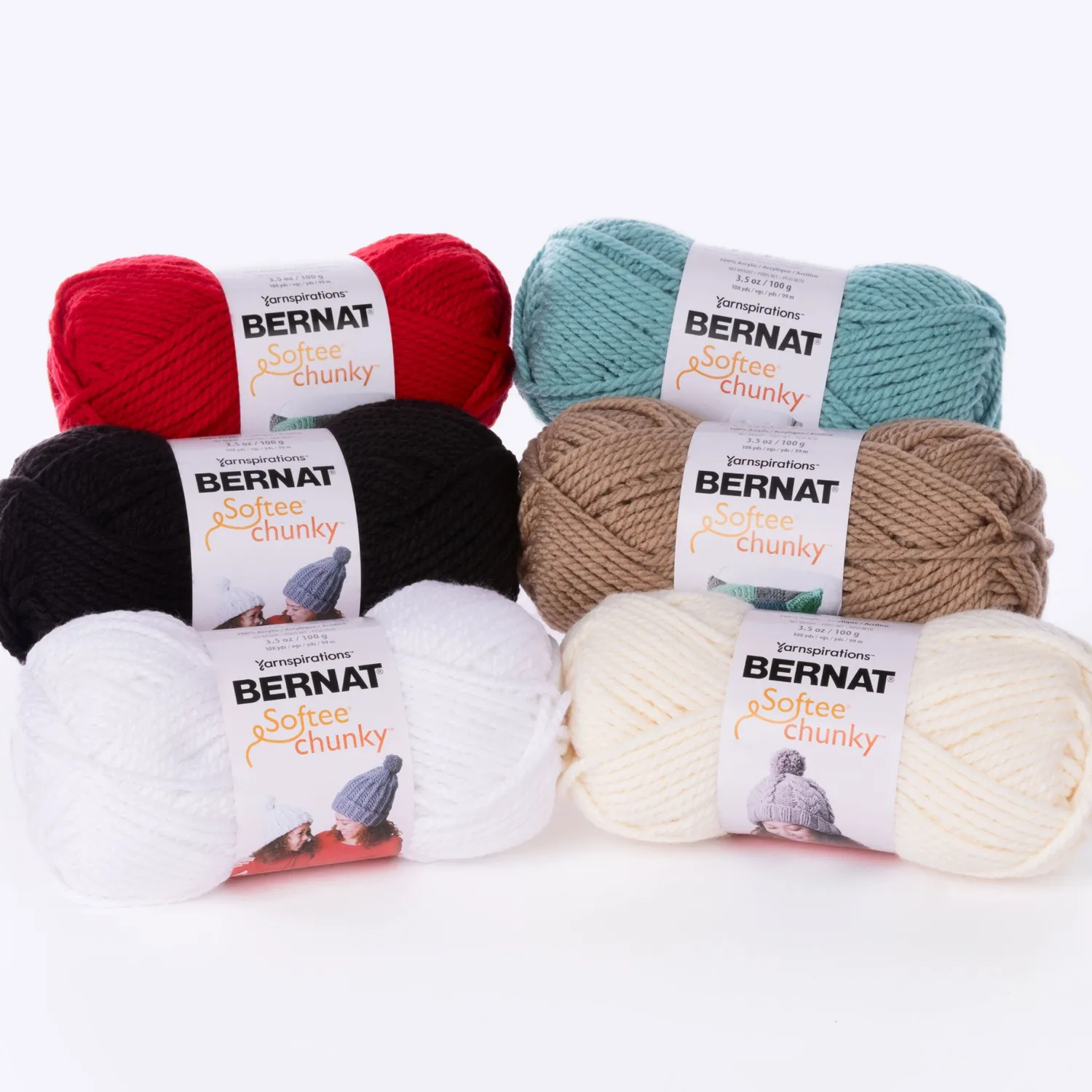 Bernat Softee Chunky Bear Box Häkelset 6 Knäuel