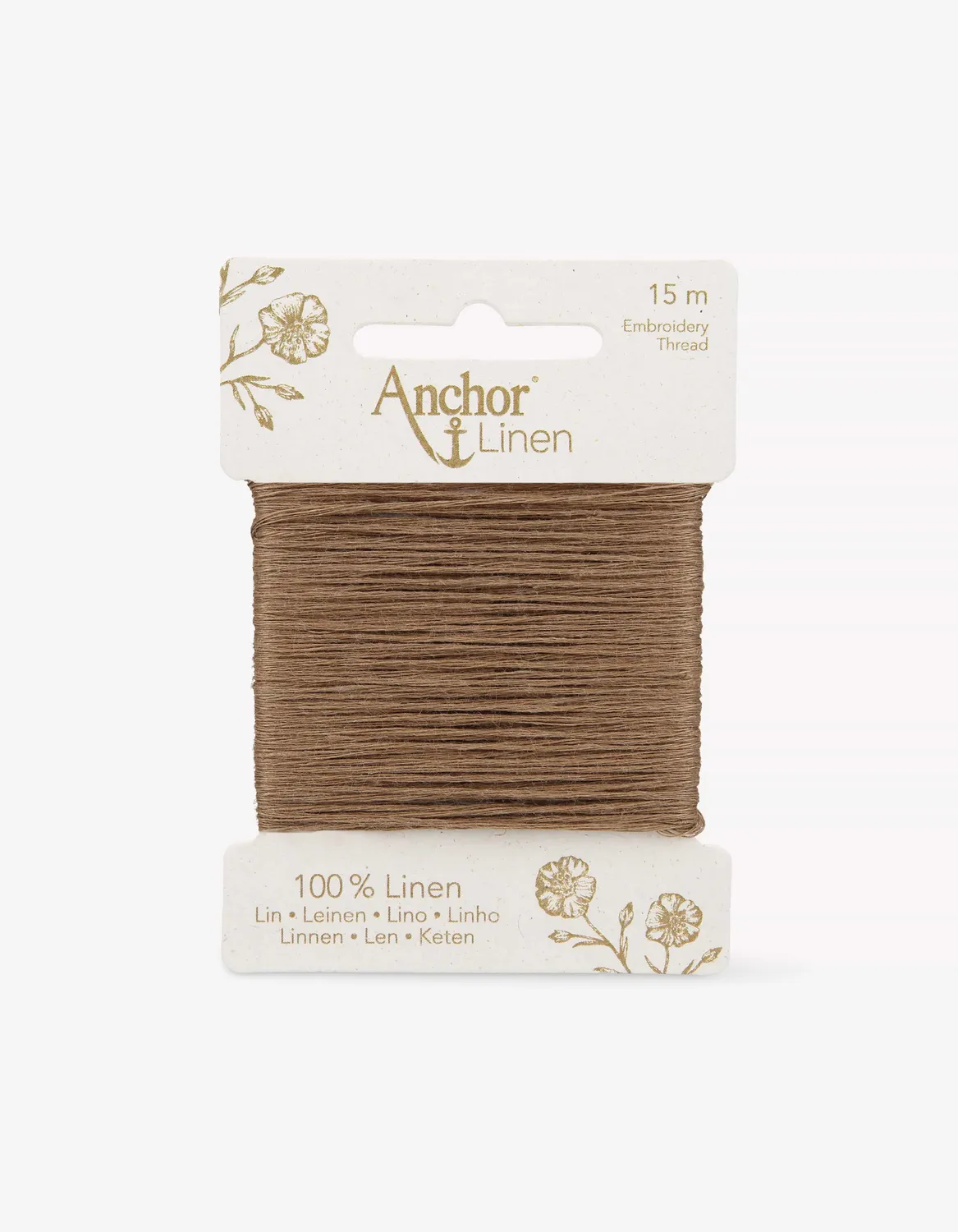 Anchor Linen Leinengarn 15m natur matt 6-fädig