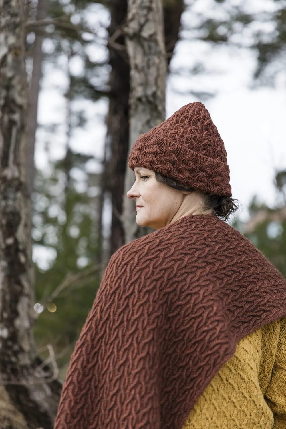 John Arbon Boundaries Hat Strickkit Galleta Guitar Zopfmuster