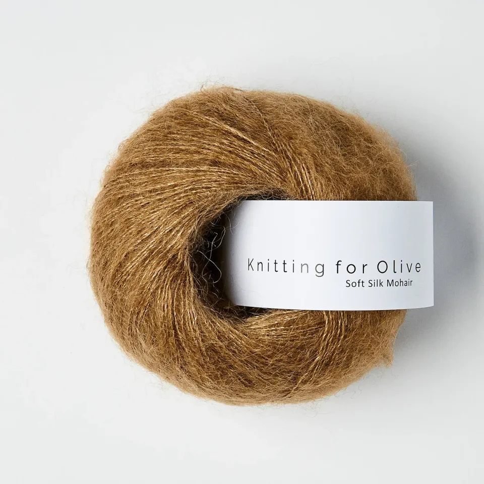 Knitting for Olive Soft Silk Mohair Wolle Camel 25g