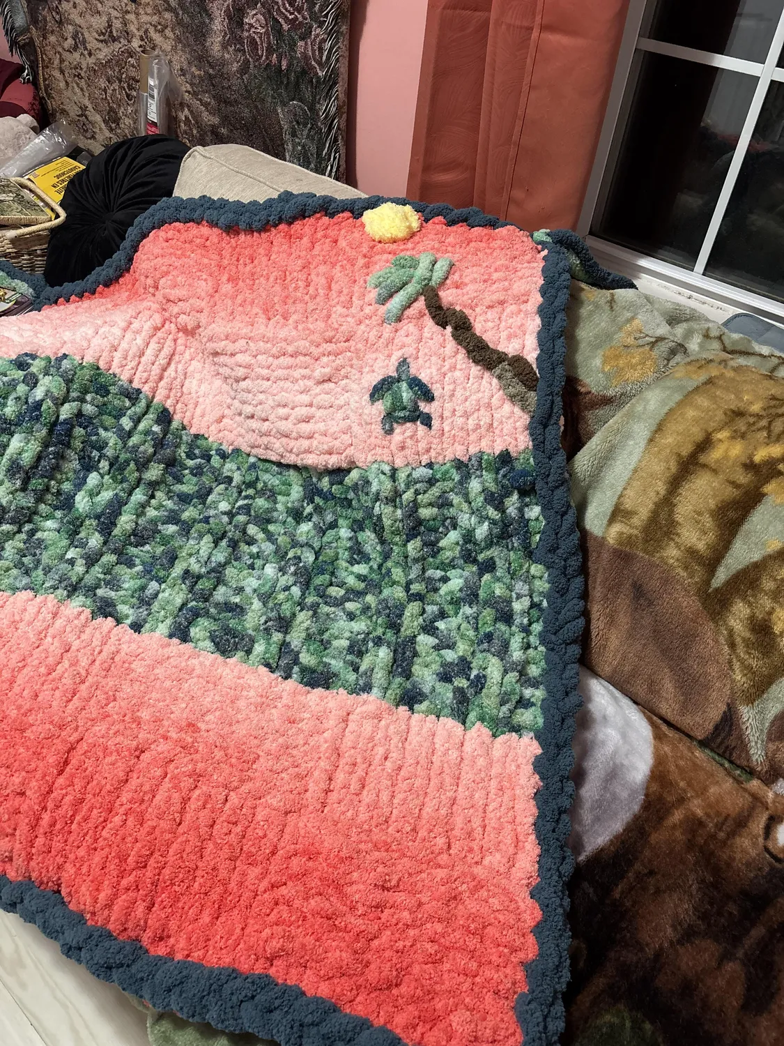Bernat Blanket Extra Thick Garn 600g Farbverlauf