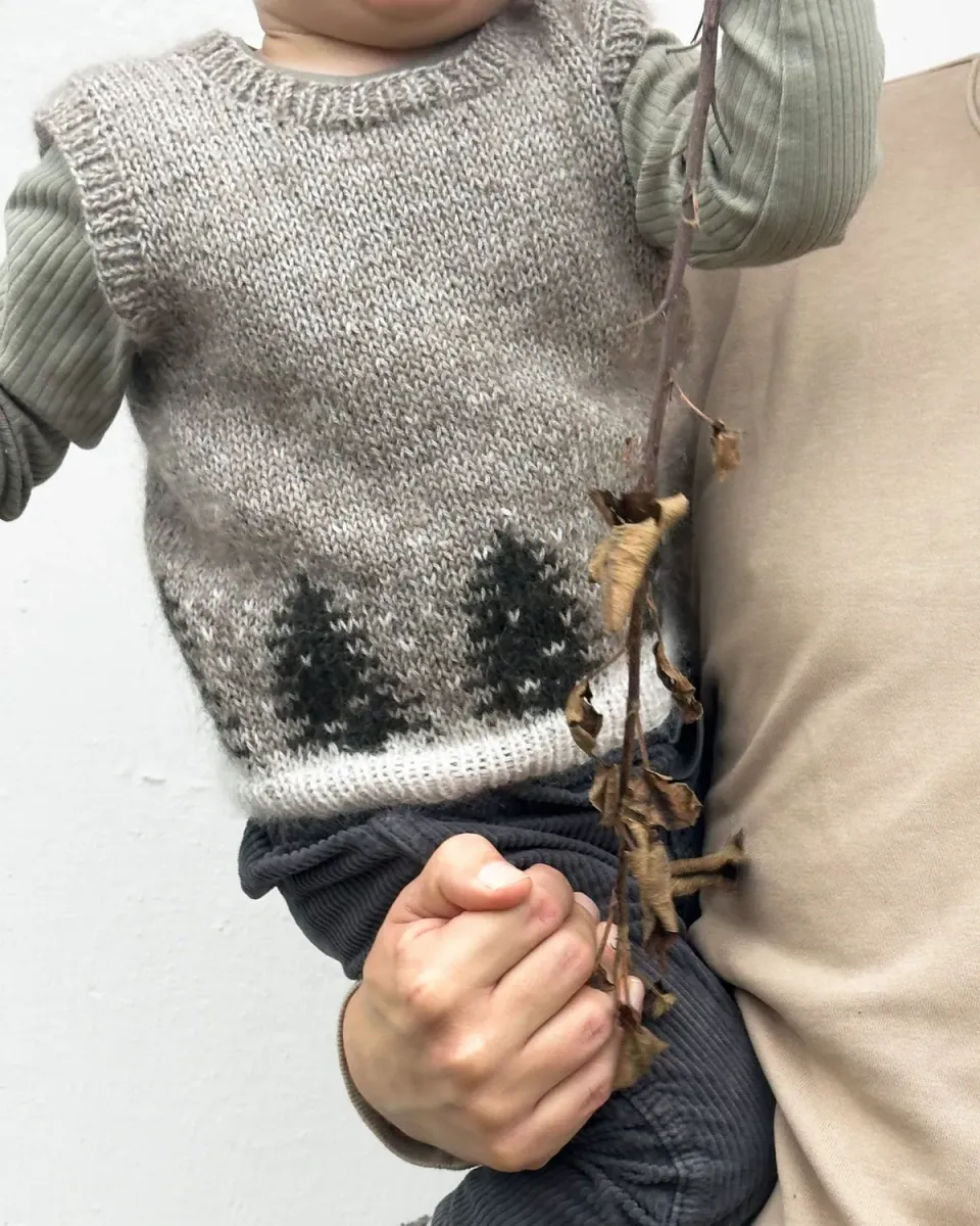Knitting for Olive Snow Vest Strickanleitung Kinderweste