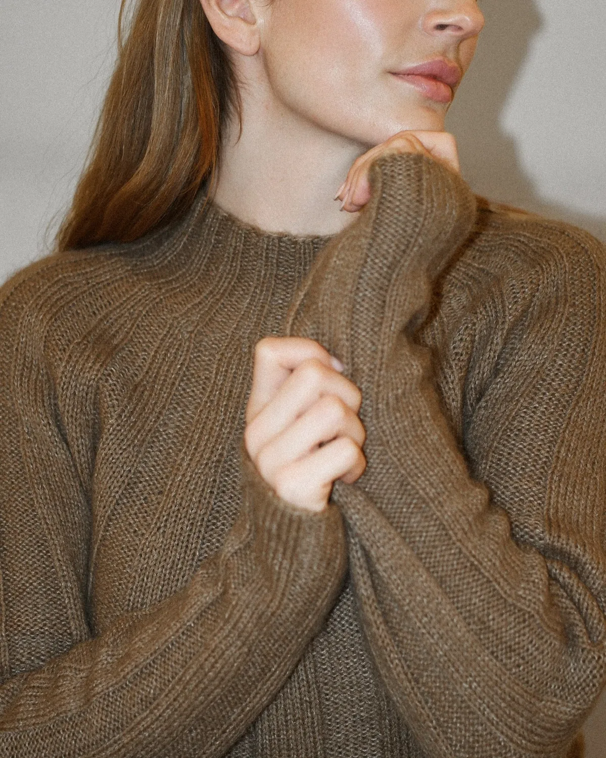 Knitting for Olive Infinity Rib Bluse Anleitung deutsch XS-4XL