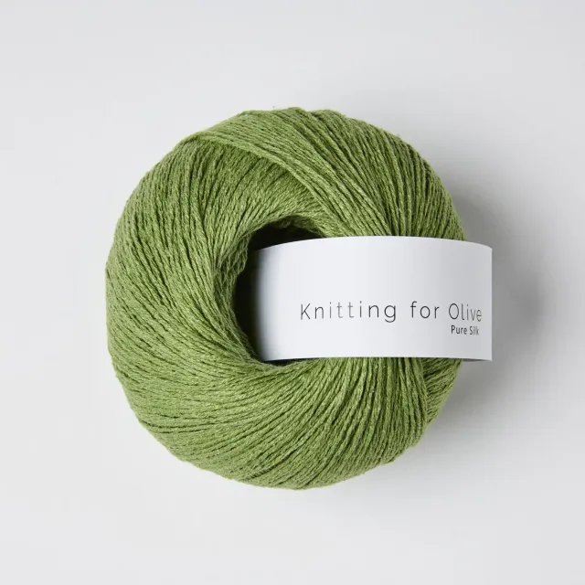 Knitting for Olive Pure Silk Seidengarn Pea Shoots hellgrün