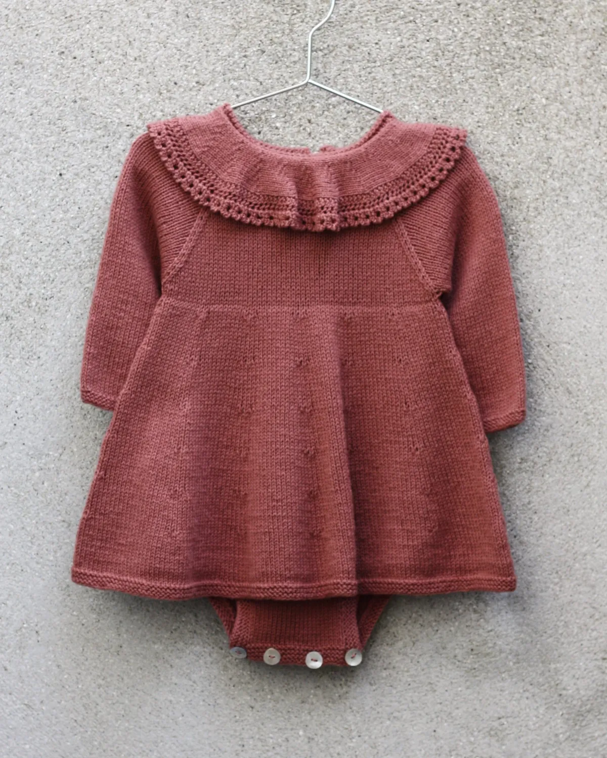 Knitting for Olive Agnes Romper Dress Strickanleitung Deutsch Fingering