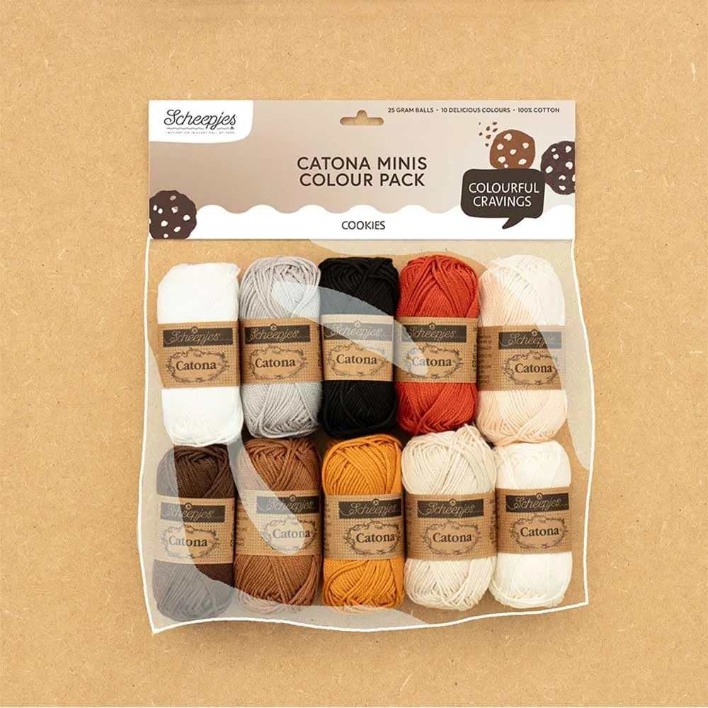 Scheepjes Catona Farbpaket Cookies Baumwollgarn 10x25g
