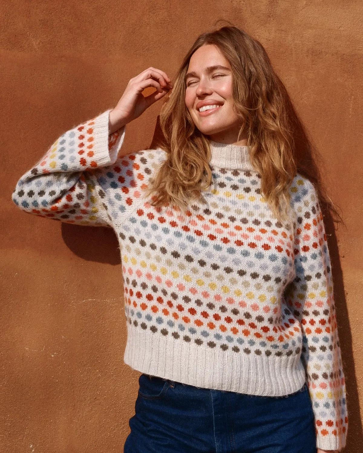 Knitting for Olive Dot Sweater Strickanleitung XS-4XL Colorwork