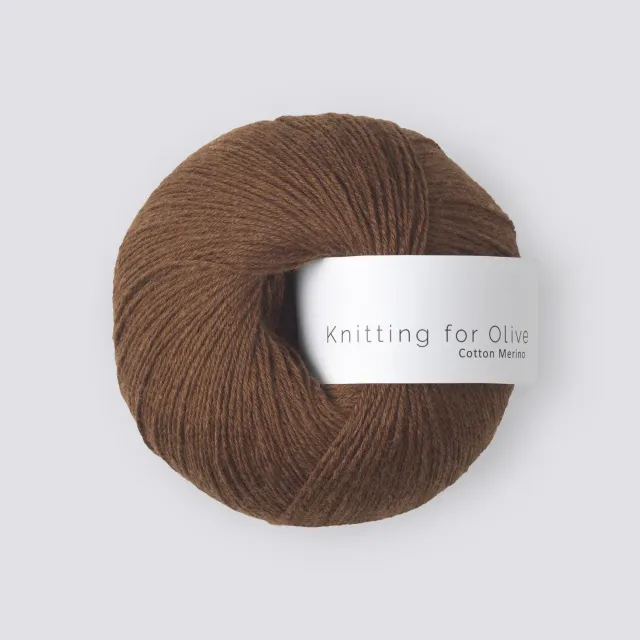 Knitting for Olive Cotton Merino Dark Cognac 50g