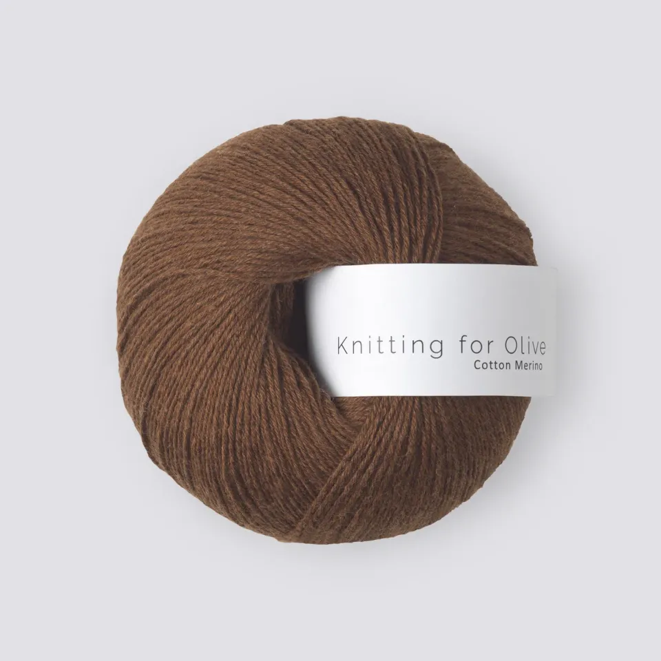 Knitting for Olive Cotton Merino Dark Cognac 50g