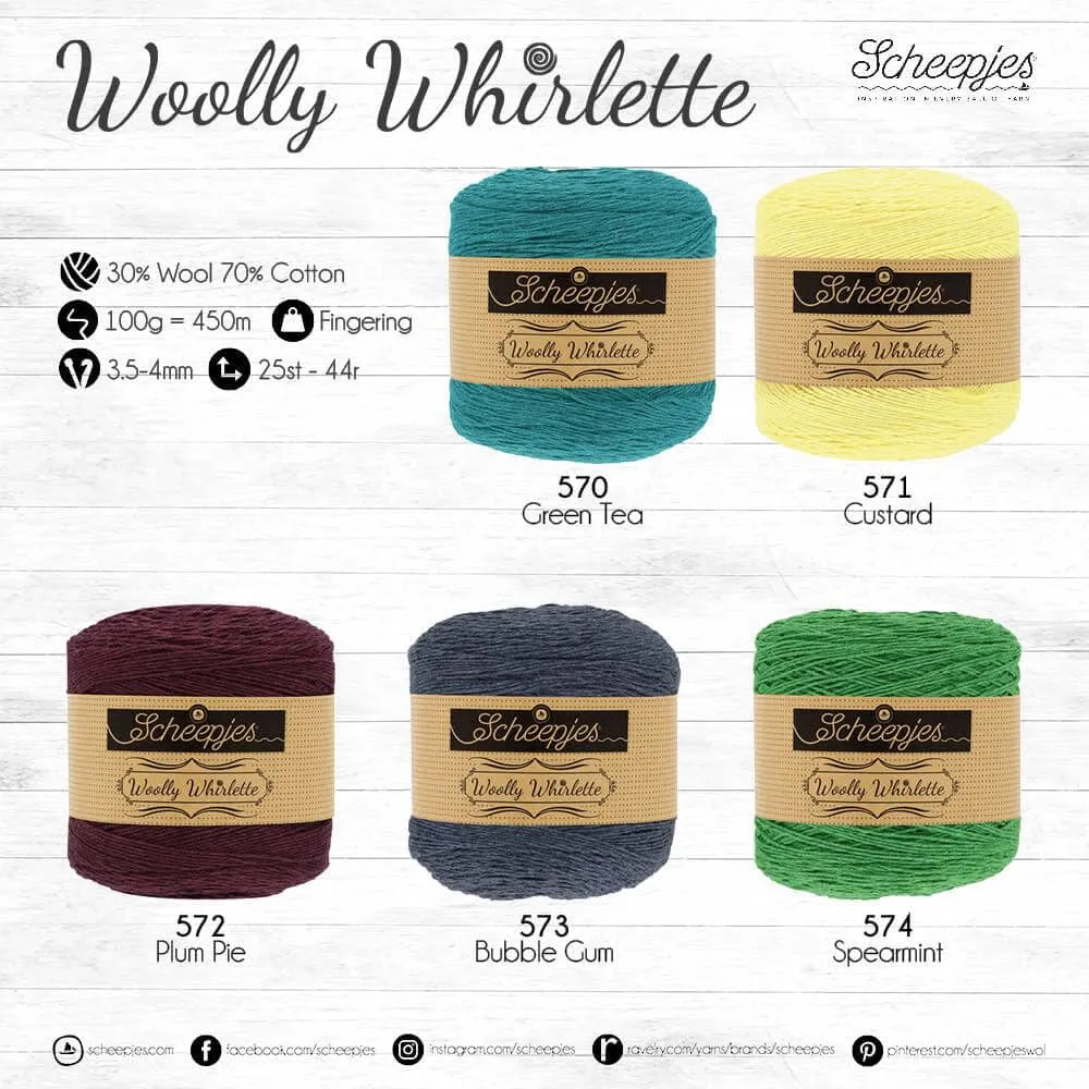 Scheepjes Woolly Whirlette 573 Bubble Gum Garn 1x100g Wolle