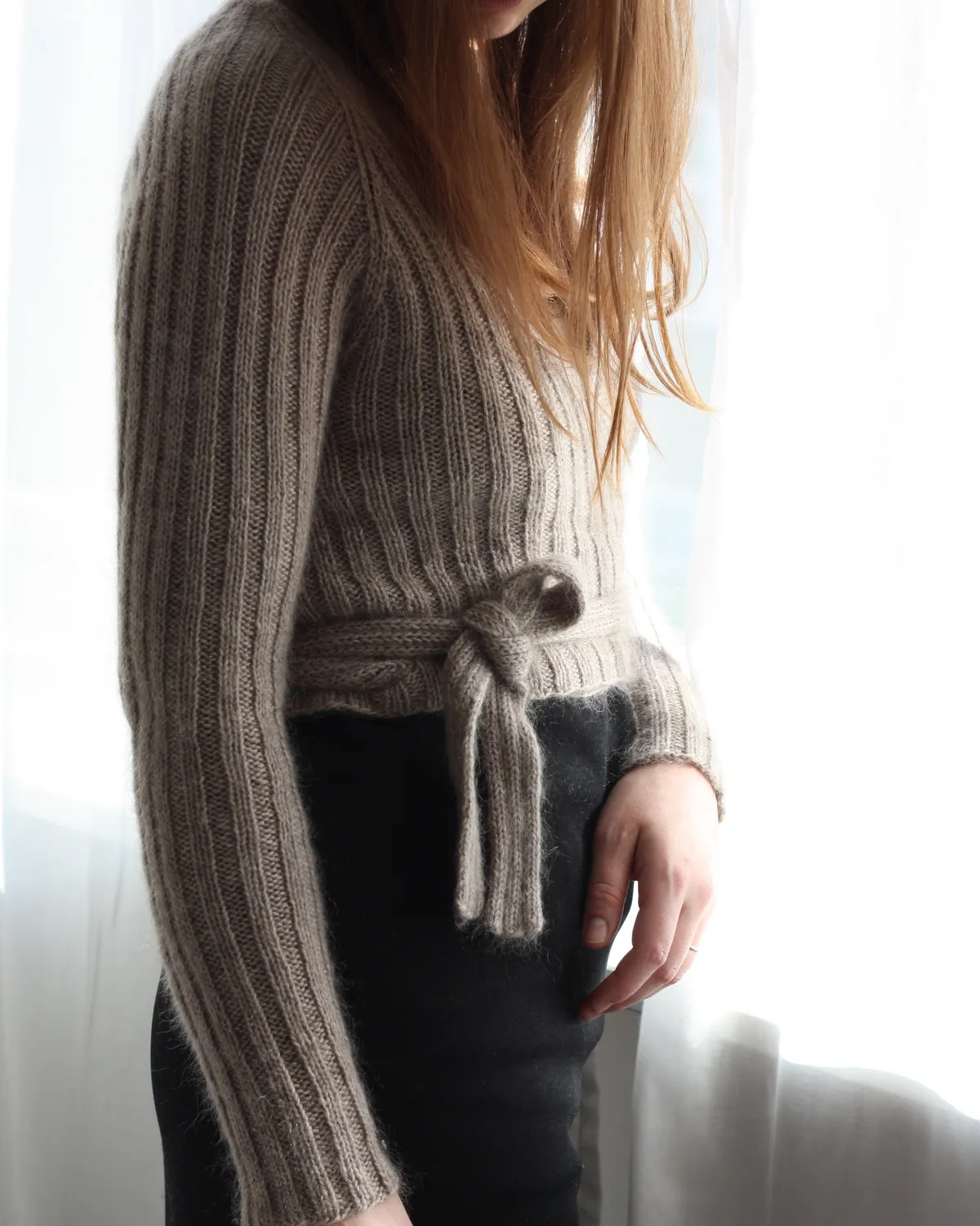 Knitting for Olive Darling Wrap Strickanleitung Wickeljacke Deutsch Rippe