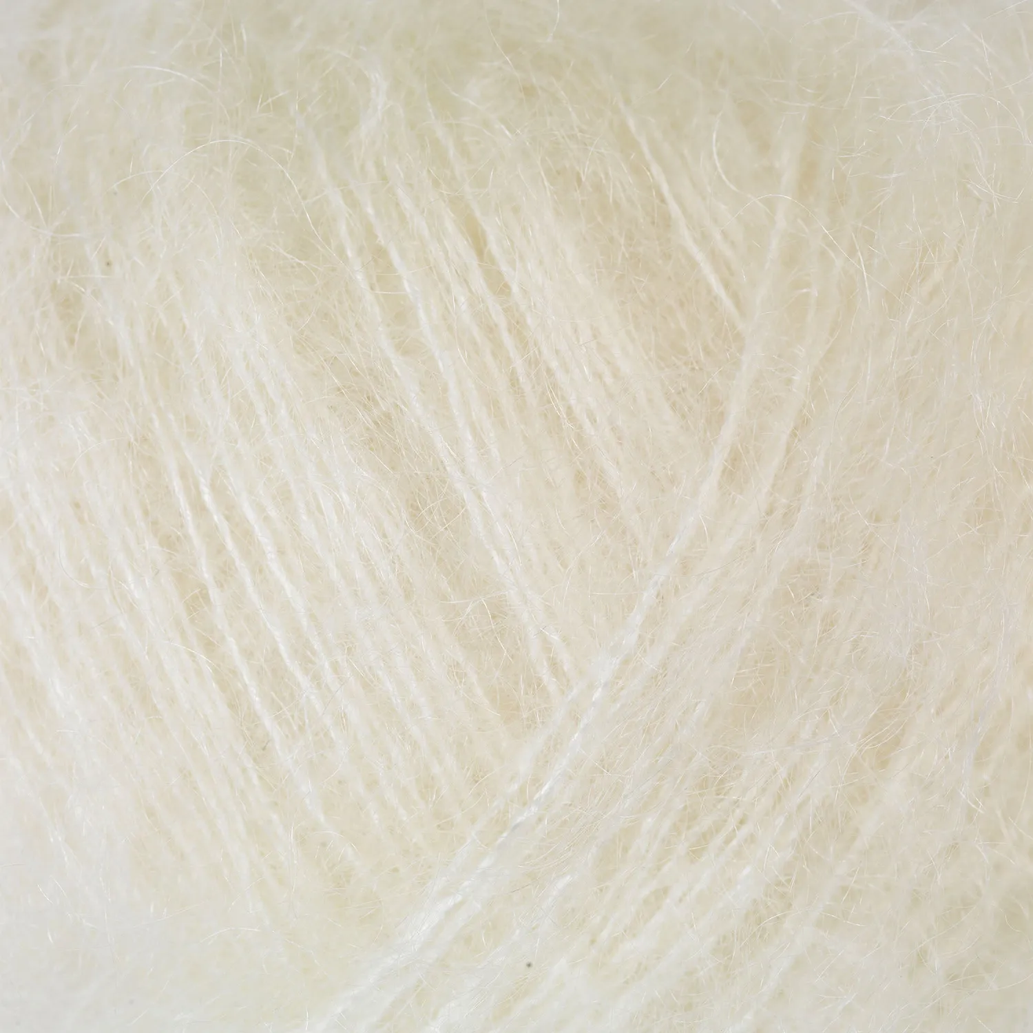 Knitting for Olive Soft Silk Mohair Wolle Undyed naturweiß