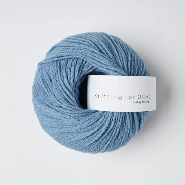 Knitting for Olive Heavy Merino Wolle Dove Blue graublau
