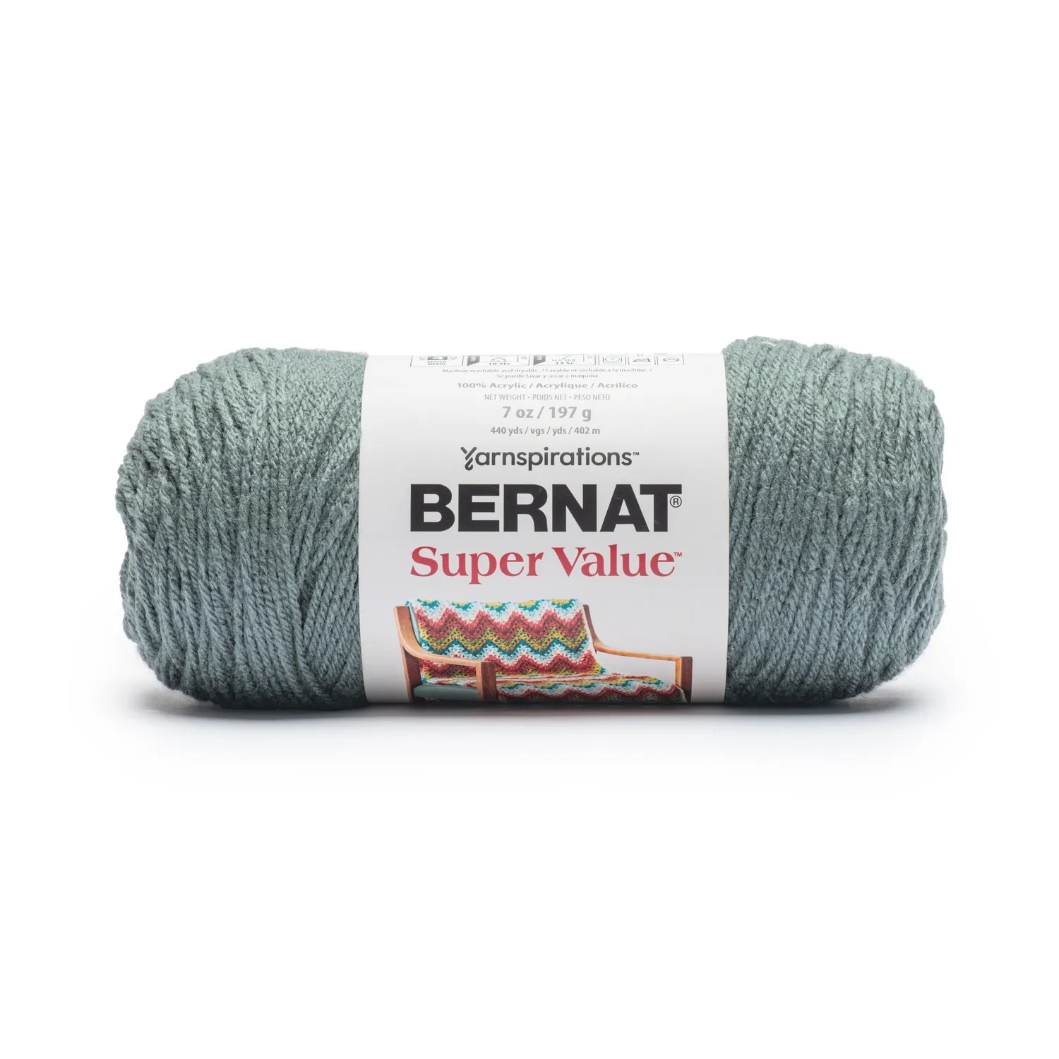 Bernat Super Value Strickgarn Worsted uni
