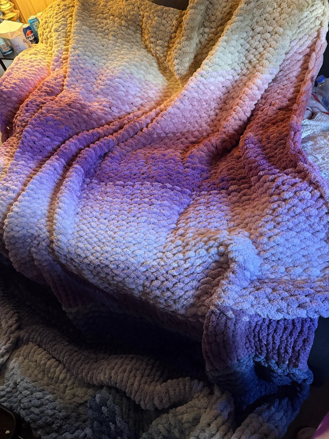 Bernat Blanket Extra Thick Garn 600g Farbverlauf