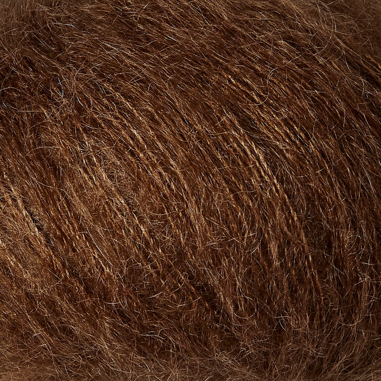 Knitting for Olive Soft Silk Mohair Dark Cognac Garn 25g Kidmohair