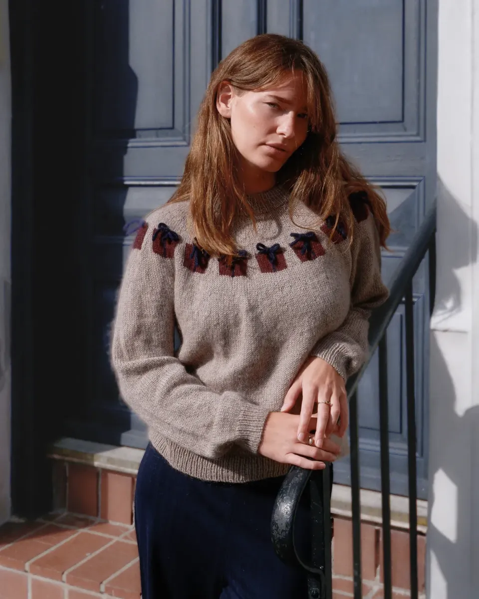 Knitting for Olive Christmas Morning Sweater Anleitung Deutsch