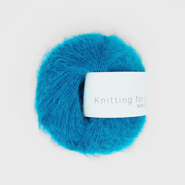 Knitting for Olive Soft Silk Mohair Garn Turquoise 25g Kidmohair
