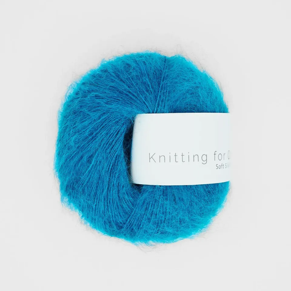 Knitting for Olive Soft Silk Mohair Garn Turquoise 25g Kidmohair